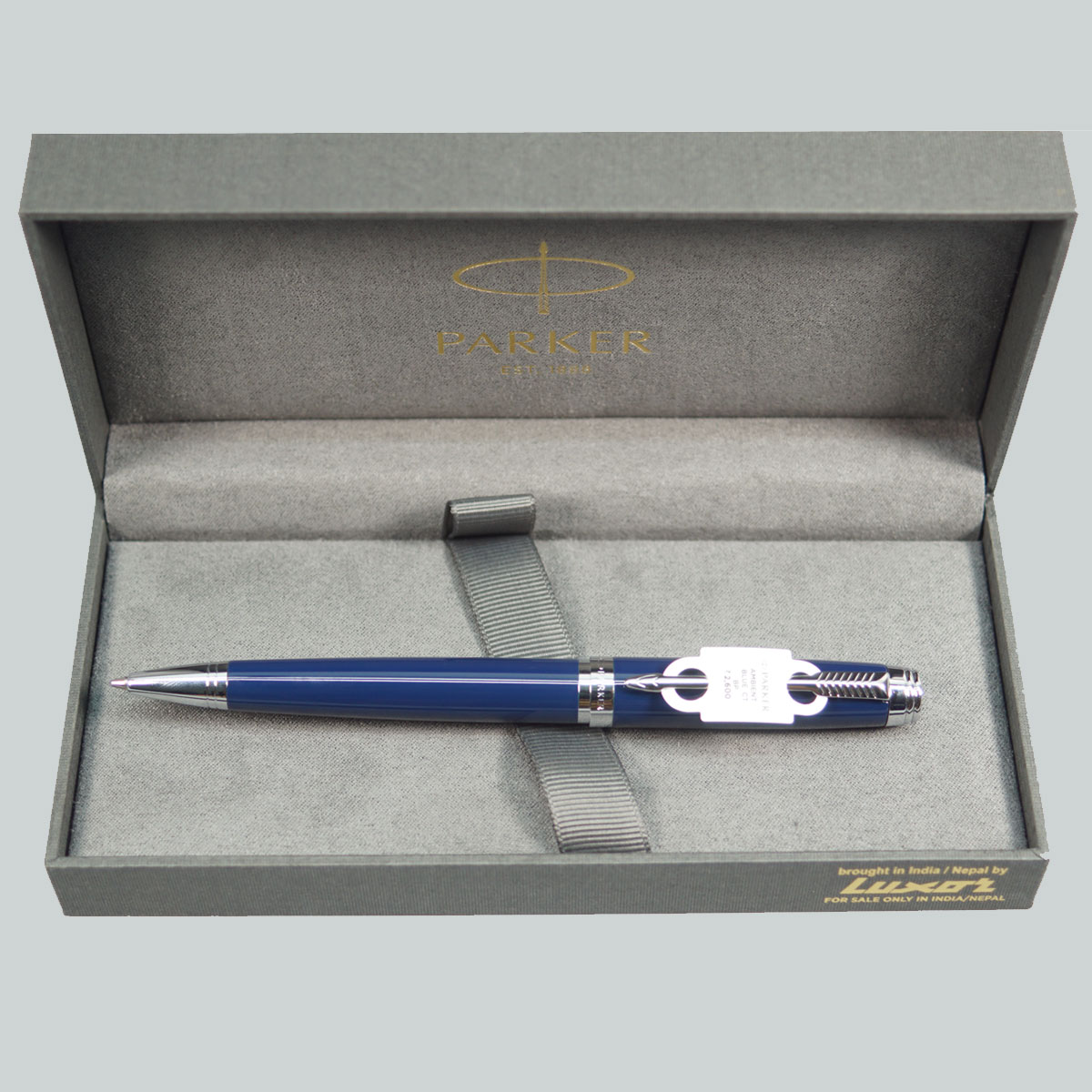 Parker Ambient Blue Color Body With Silver Clip Twist Type Ball Pen SKU 28791