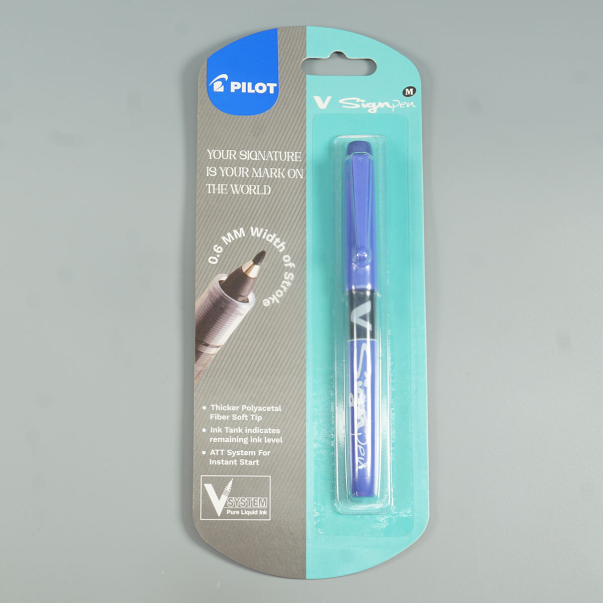 Pilot  V Sign Pen Medium Blue Writing V System Pure Liquid Ink Marker pen SKU 28873