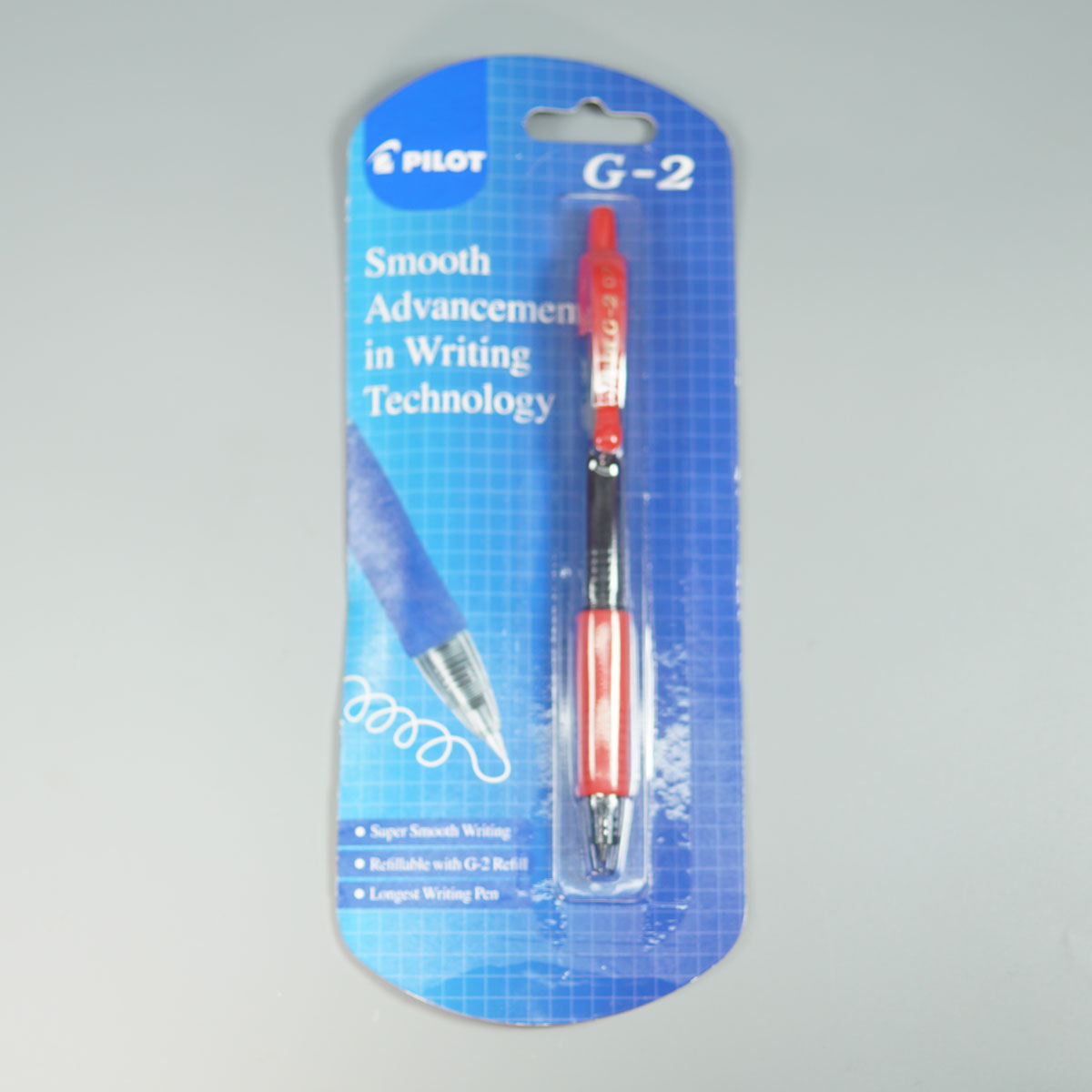 Pilot G-2 Red Color 0.7mm Retractable Type Roller Ball Pen SKU 28875