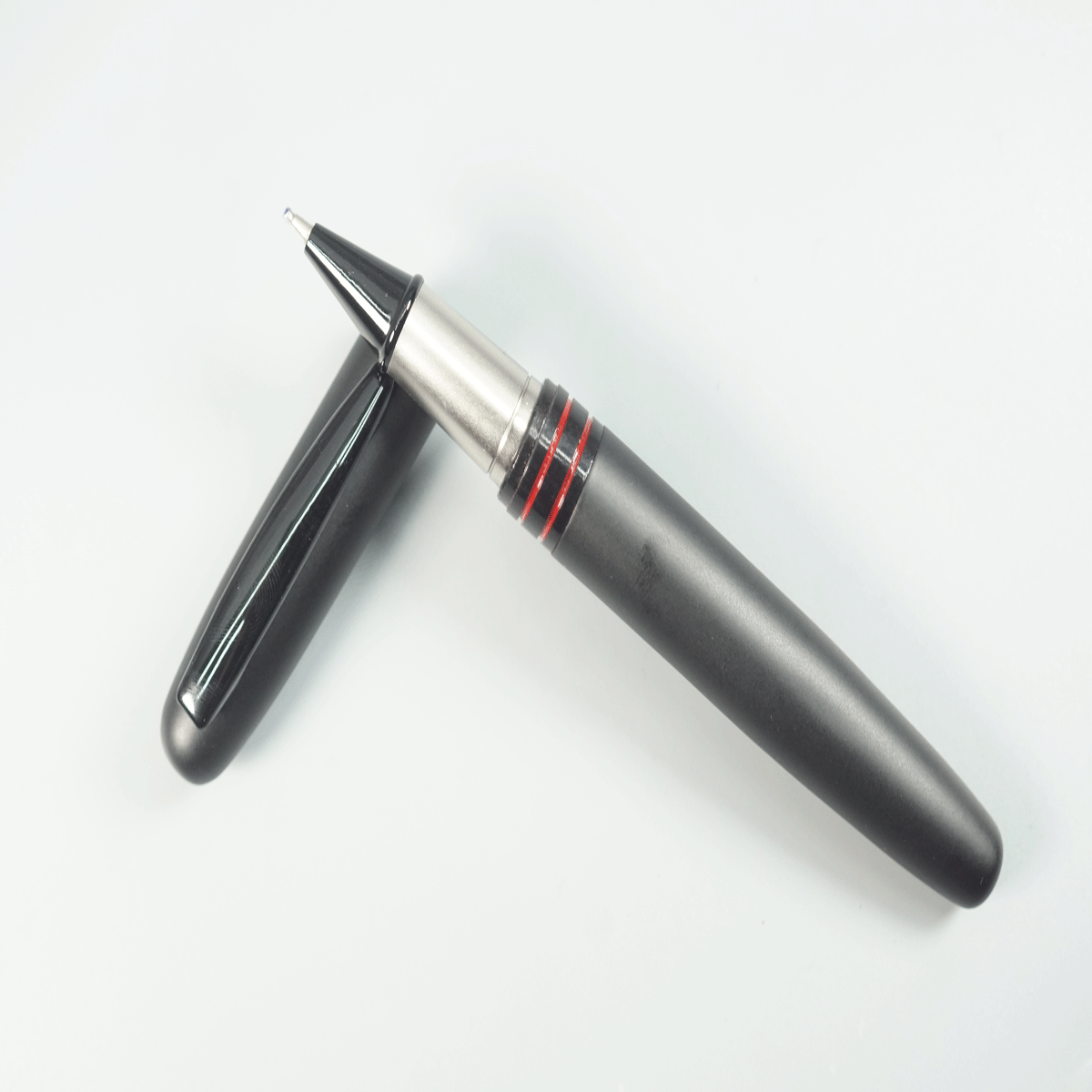 Gama Black Color Body and Cap with Red Color Trim Cap Type Ball Pen SKU 28924