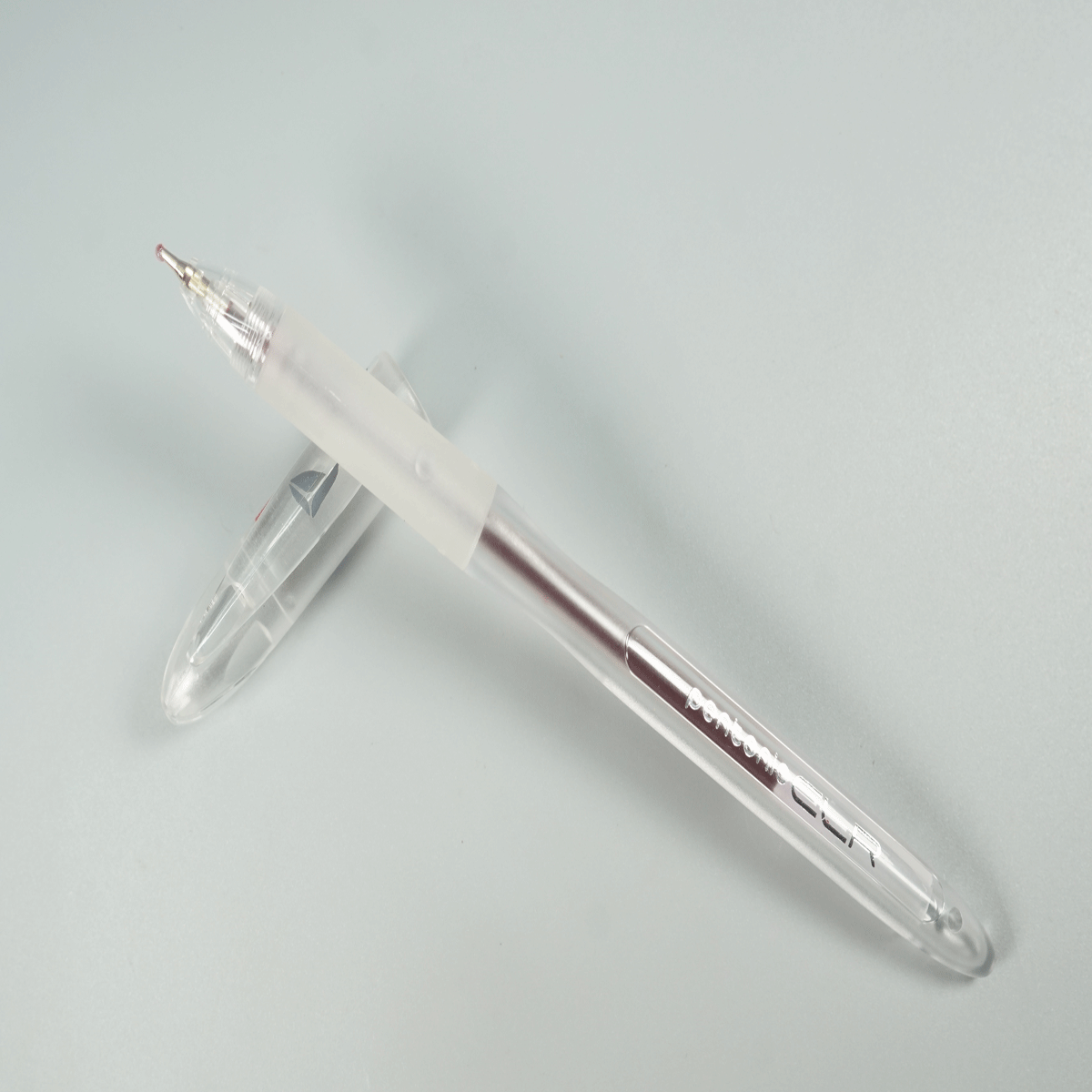 Pentonic CLR Transparent Body and Cap Red 0.7mm Writing Ball Pen  SKU 28934