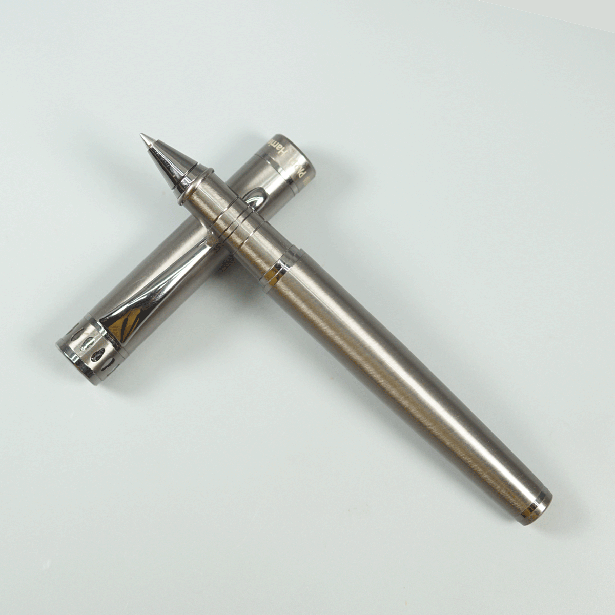Picasso Parri Harrier Gun Metal Color Body With Clip Roller Ball Pen SKU 28954