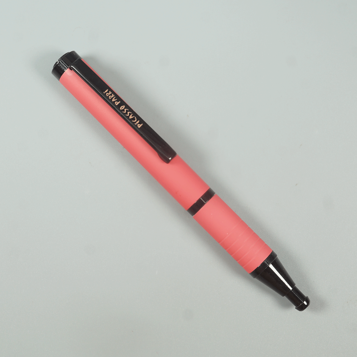 Picasso Parri Pink Color Body With Black Color Clip Long And Short Model Ball Pen SKU 28956