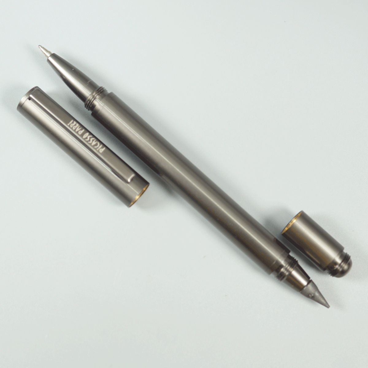 Picasso Parri  Full Gun Metal Color Body And 2 in 1  Ball Pen And Pencil  SKU 28966