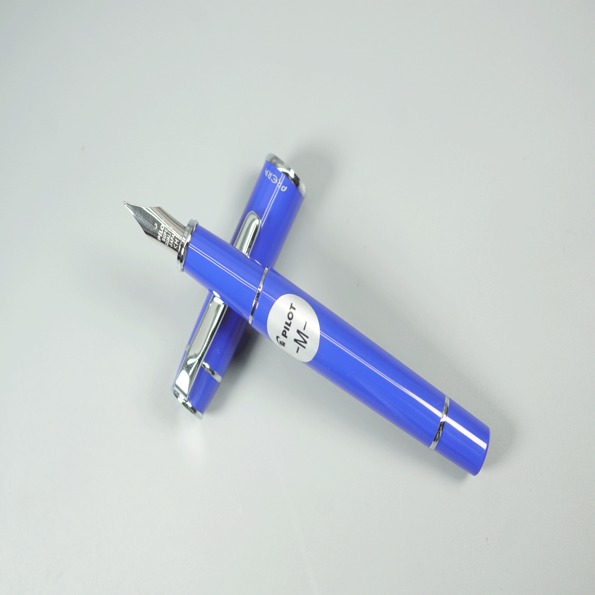 Pilot Prera Royal Blue Color Body and Cap with Silver Clip Medium Nib Convertor Type Fountain Pens SKU 28975