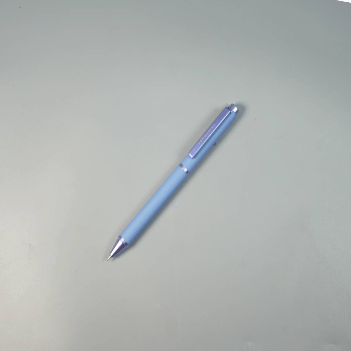 Submarine 2033 Mogra Fragence Blue Color Body With Fine Tip and Twist Type Ball pen SKU 28997