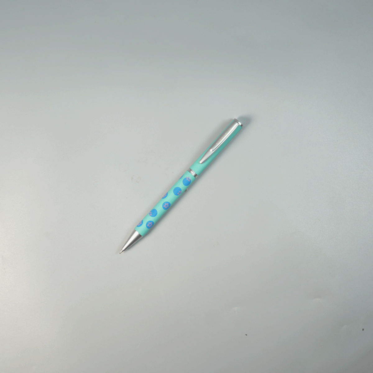 Submarine 2305 Frubloom Blueberry Flavour Turquoise Green Color Body With Fine Tip and Twist Type Ball Pen SKU 29005