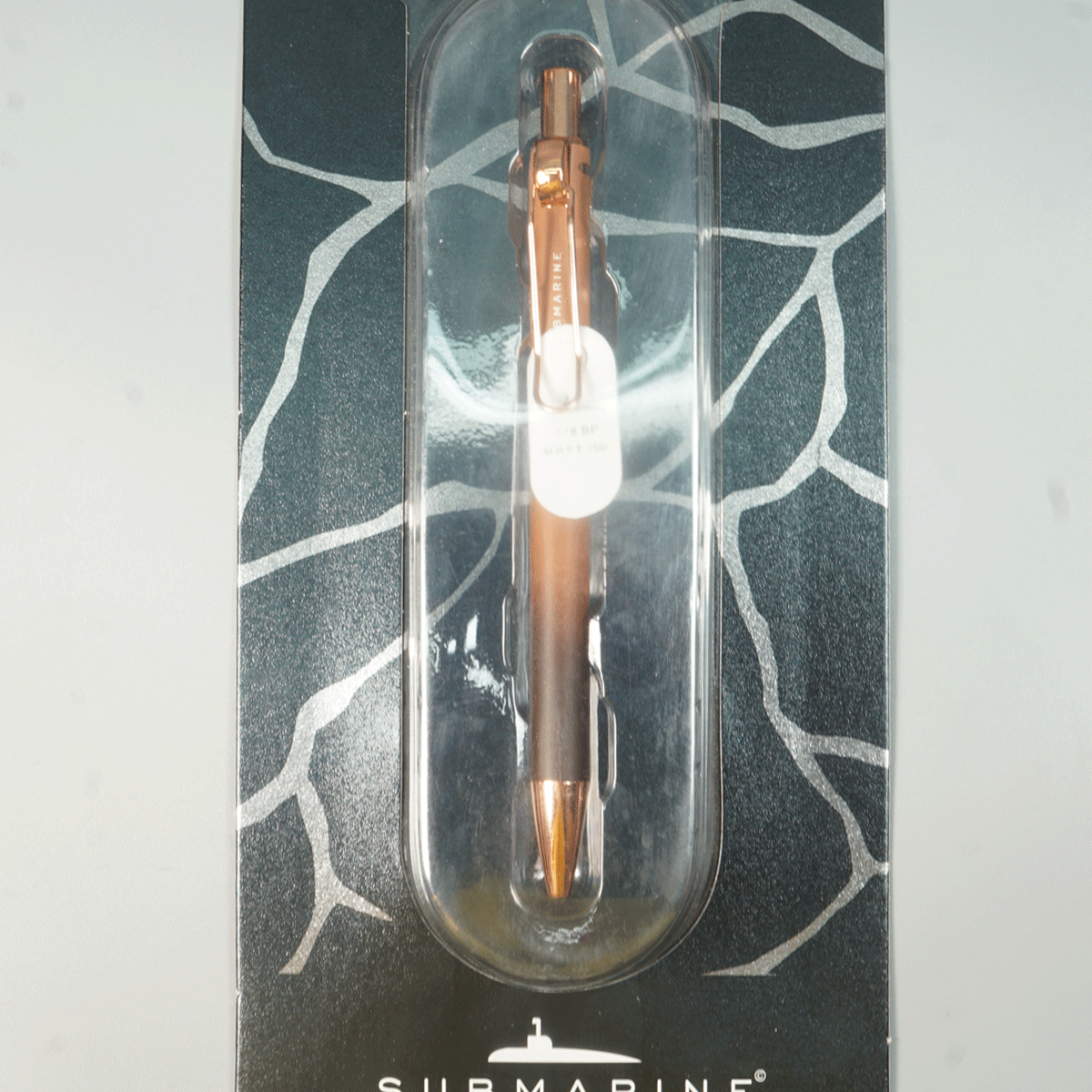 Submarine 778 Citrino Brown Color Body Rose Gold Color Clip And Retractable Type Ball Pen SKU 29028
