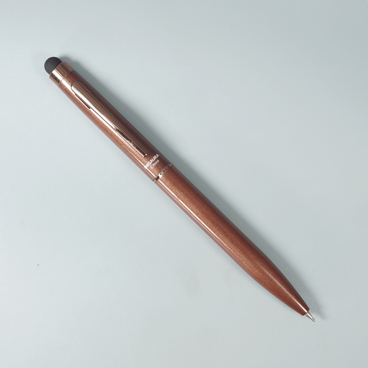 Sigaura Cross Stylus  Brown Color Body With Brown Color Clip Twist Type Ball Pen SKU 29078