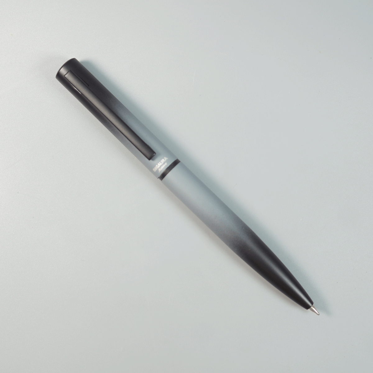 Sigaura Active Grey Color Body And Black Color Clip Twist Type Ball Pen SKU 29081
