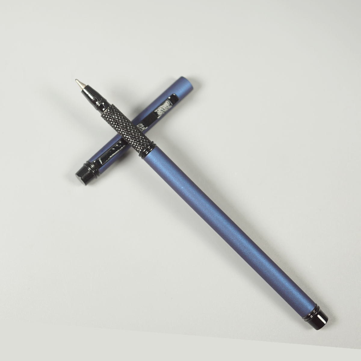 penhouse.in pens Dark Blue Color Body With Black Color Clip And Slim Type Fine Tip Cap Type Ball Pen SKU 29083