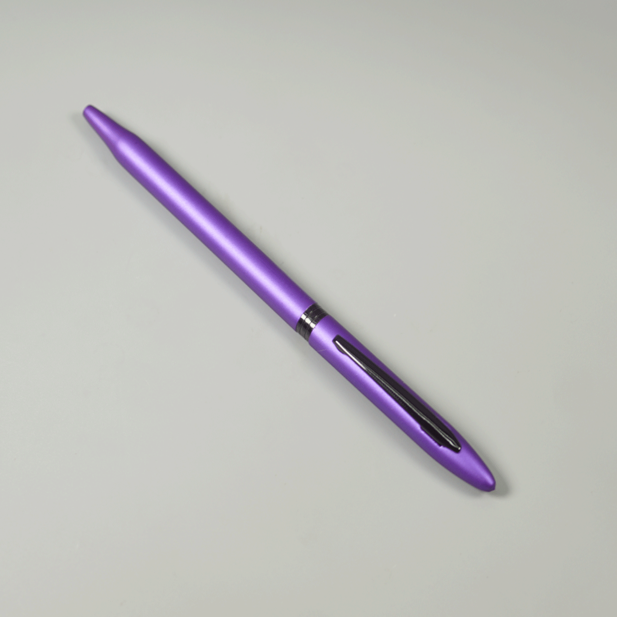 penhouse.in pens Violet Color Body With Black Clip And Trim Fine Tip Twist Type Ball Pen SKU 29086
