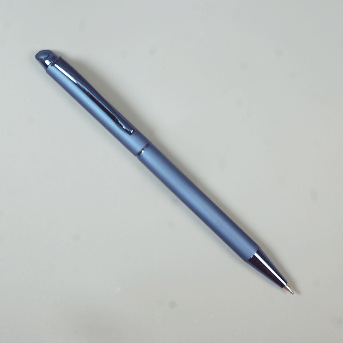 penhouse.in Pens Matte Blue  Color Body With Head On Designed Twist Type Ball Pen SKU 29131