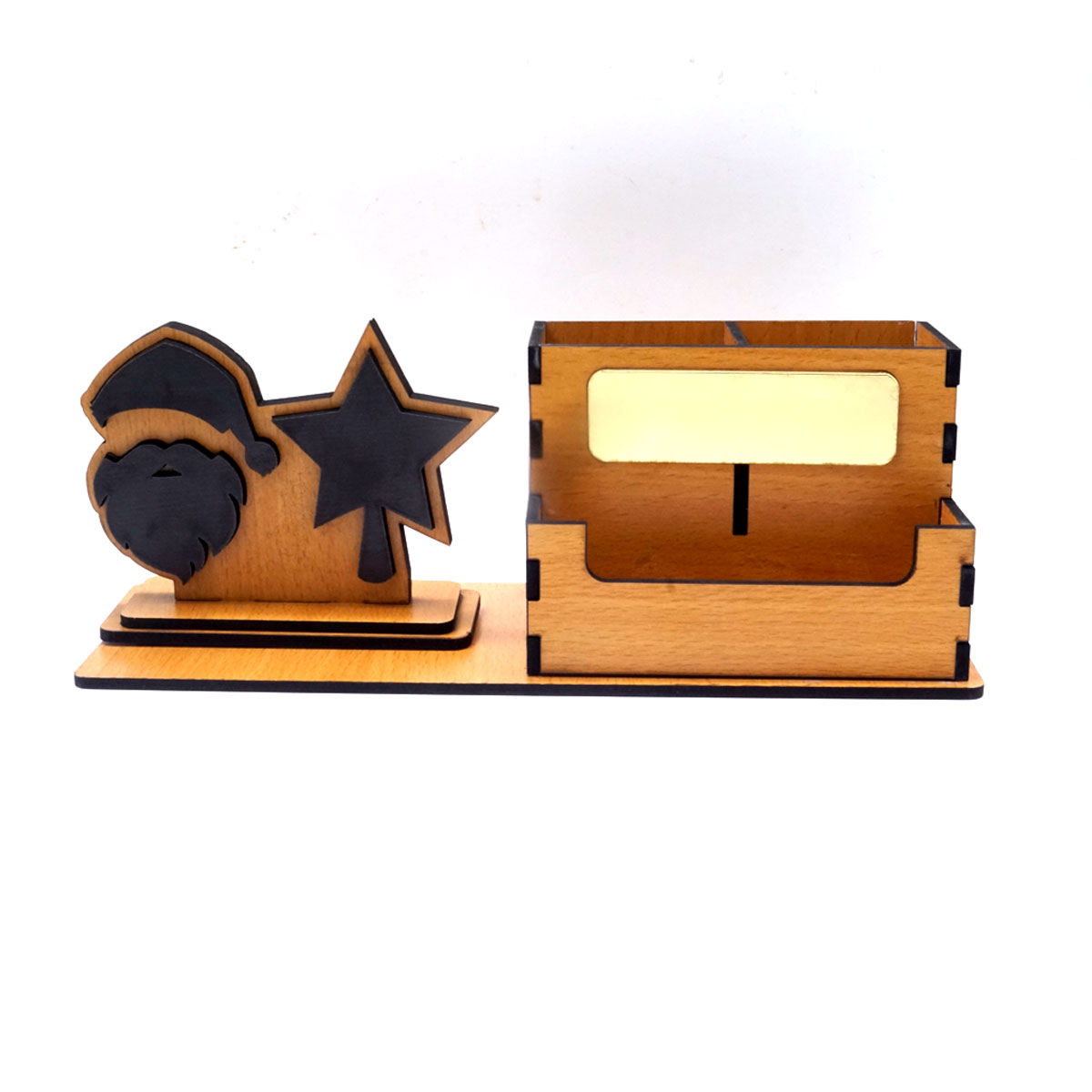 Penhouse.in Custmoized MDF Santa claus Design card and pen holder SKU MPS096034