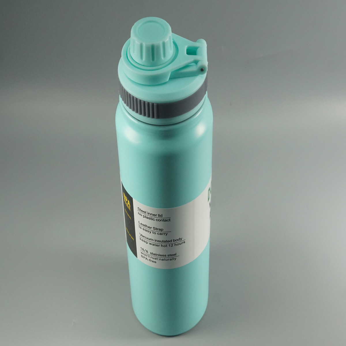 penhouse.in Sky Blue Color Steel Vacuum Flask  800 ML Hot and Cold Water Battle SKU 51916