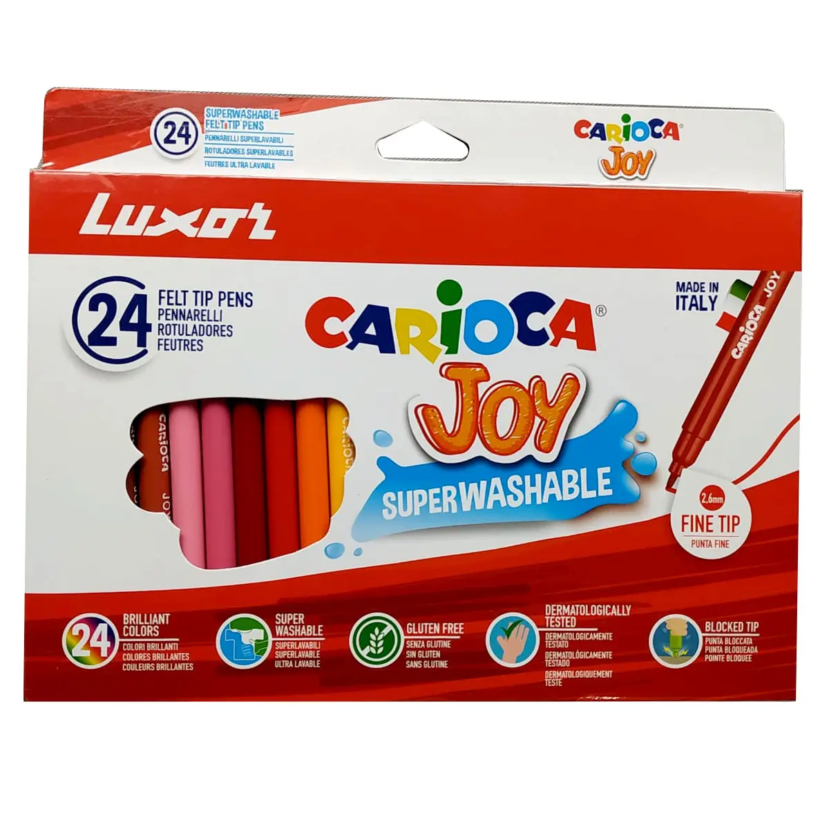 Luxor Carioca Joy 24 Nos Fine Tip Sketch Pens :50015