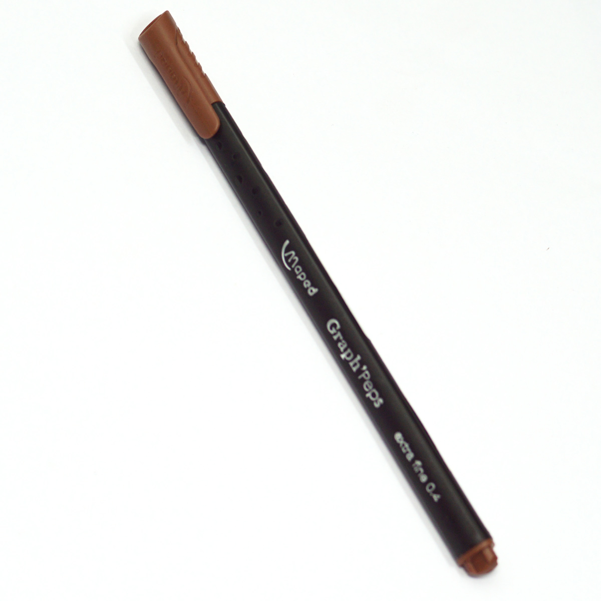 Maped 749112 Grap Peps 0.4 Fine Tip  Woody Brown  Color Writing Fine Liner SKU 50063