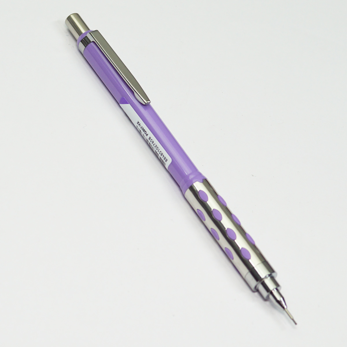 Pentel PG807 V Graphgear 800 Violet Color Body 0.7 Tip With Rubber Grip Mini Interchangeble Eraser Click Type  Drafting Mechanical Pencil SKU 50073