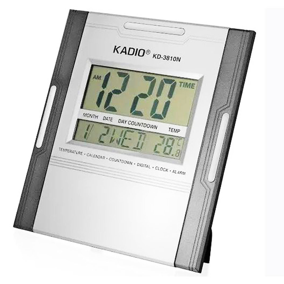 Kadio KD- 3810N  LCD Digital Wall Clock or Table Clock SKU 50085