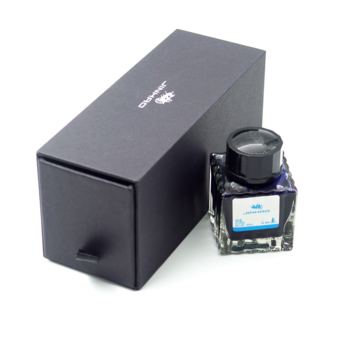 Jinhao Black Color Pen Box With 50ml Blue Ink Bottle SKU 50152
