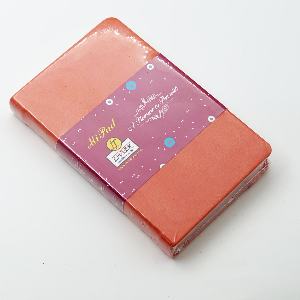 Livtek MiPad Small Orange Color Note Book SKU50175