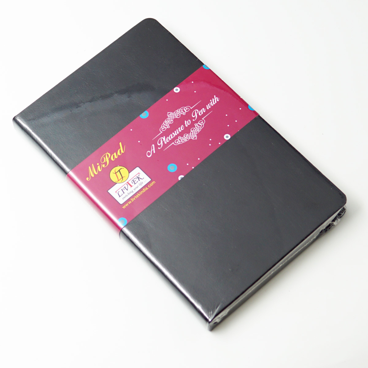 Livtek MiPad Medium Black Color Note Book SKU50176