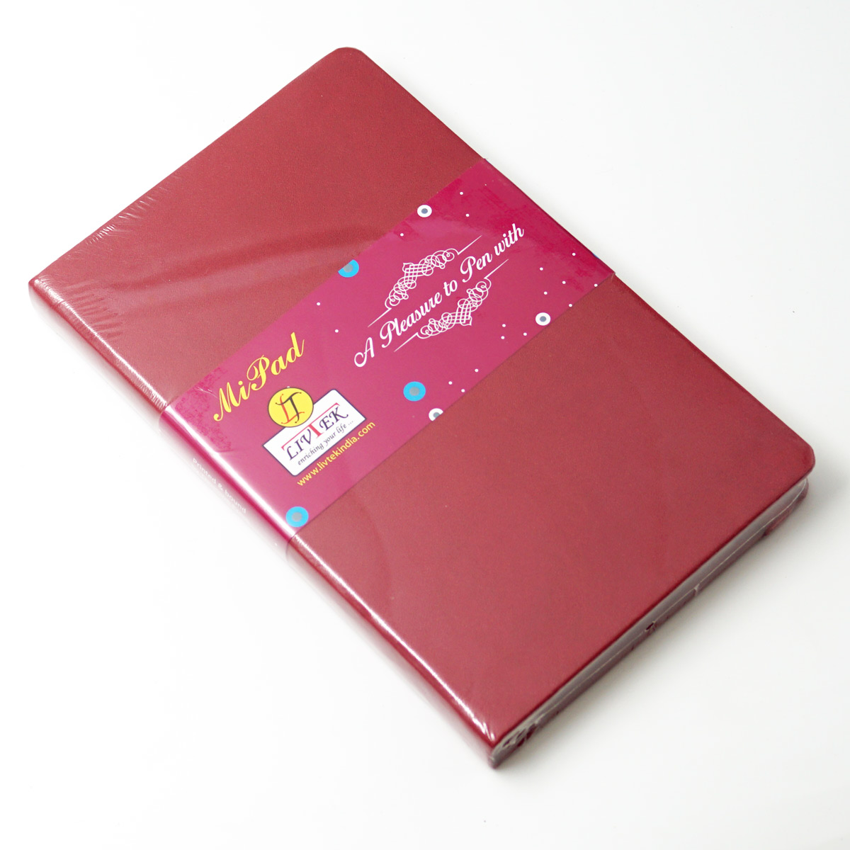 Livtek MiPad Medium Maroon Color Note Book SKU50179