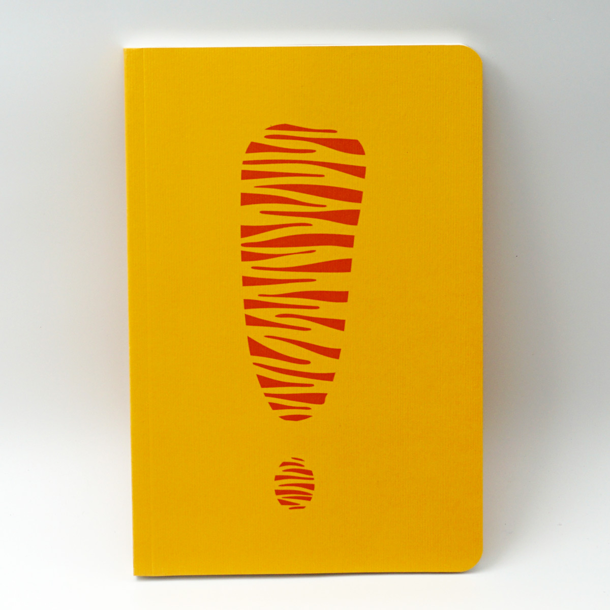 Factor A5 Yellow Colour With Orange Colour Design Soft Bound Unruled Notebook 100 GSM With 144 Pages SKU 50241