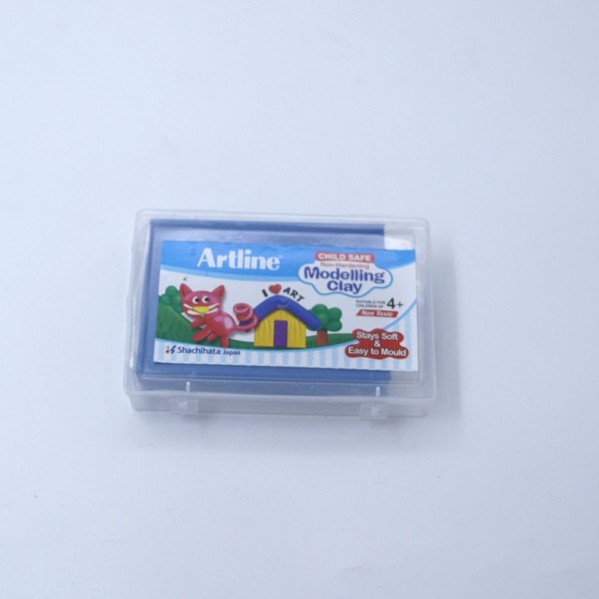 Artline Modelling Clay Non-Hardering Child Safe Stay soft & Easy To Mould Blue Color SKU 50373