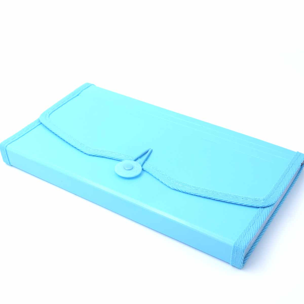 Solo EX701 Expanding Cheque Case Blue Color SKU 50515