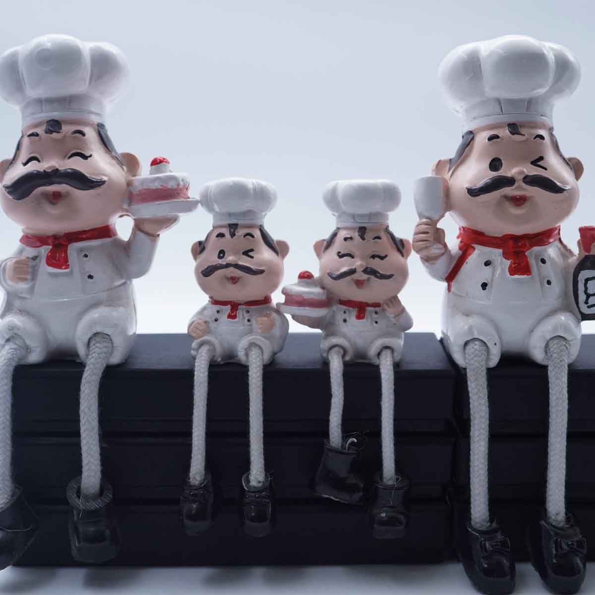 Penhouse.in Beautiful Chef Statue White Color SKU 50626
