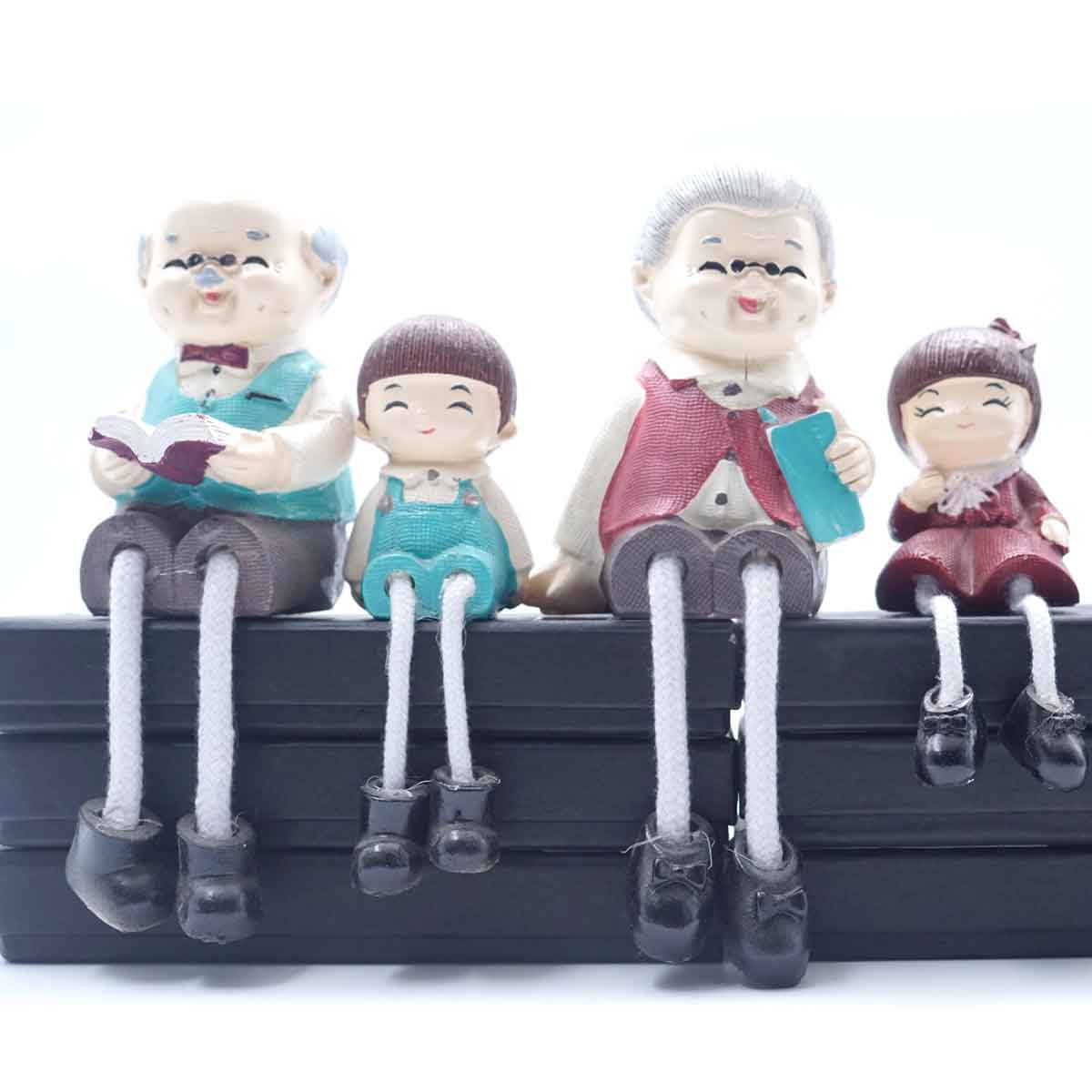 penhouse.in Decorative Family  design idols statue for Showpiece Brown Color SKU 50716