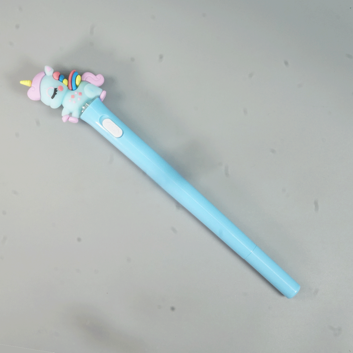 penhouse.in Pens  Unicorn Blue Color plastic Silicon  Light Gel Pen SKU 50973