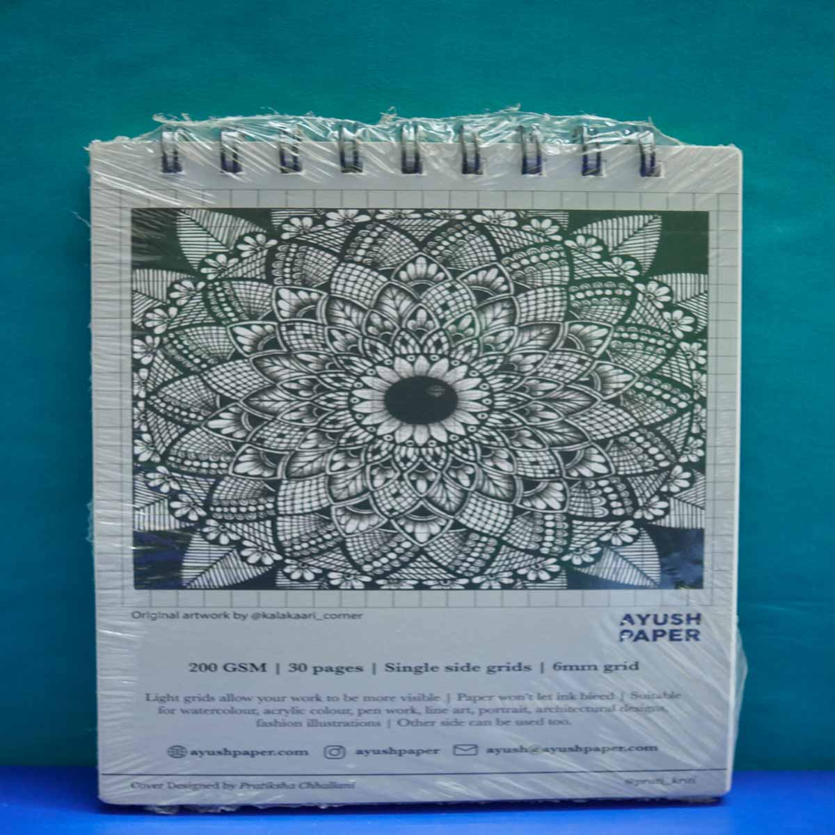 Ayush PAyush Paperer Grid Book 8*8 30PGS/200GSM SKU 51082