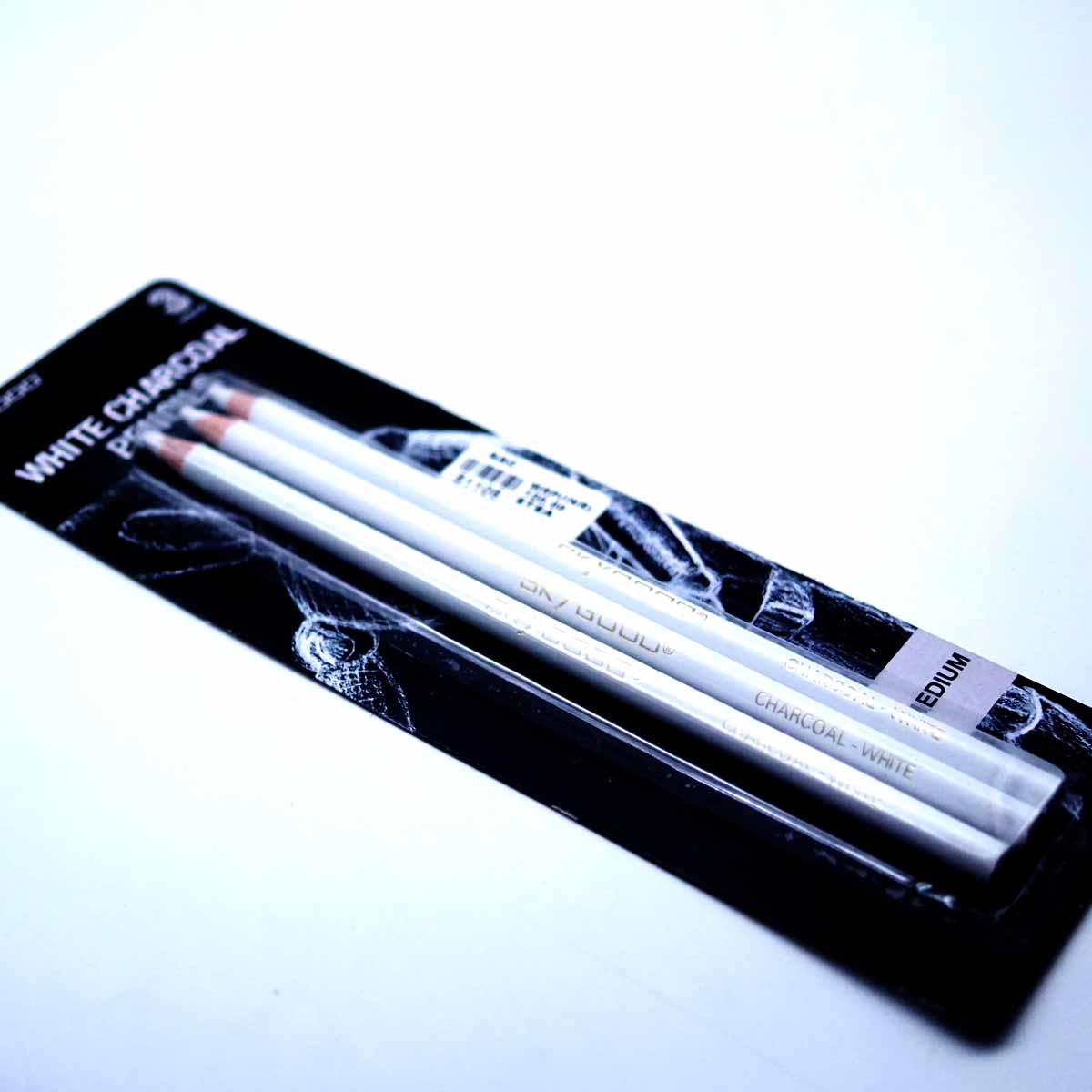 AAC Set of 3pcs White Charcoal Pencil  SKU 51105