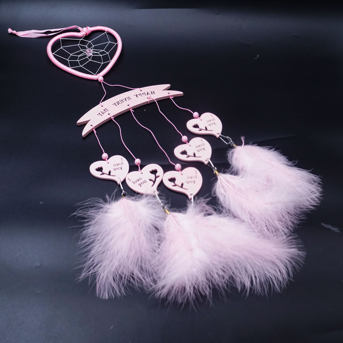 Penhouse.in 44I Happy Every Day Heart Design Dream Catcher Pink Color SKU 51273