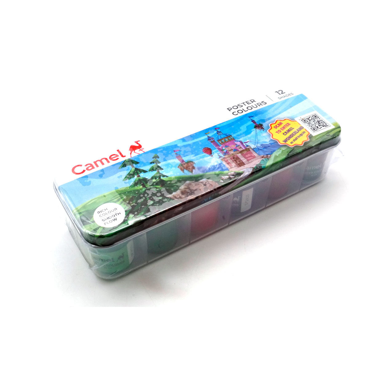 Camlin poster color 12 shades rich and smooth color flow 10ml SKU 51293