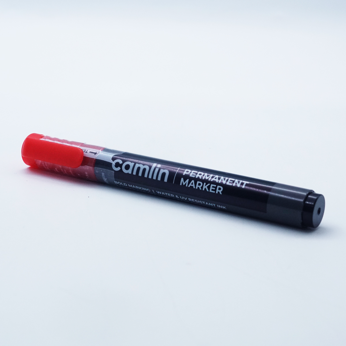 Camlin Permanent Marker Red Bullet Tip Bold Marking & Refillable 2.0mm Line Width SKU 51332
