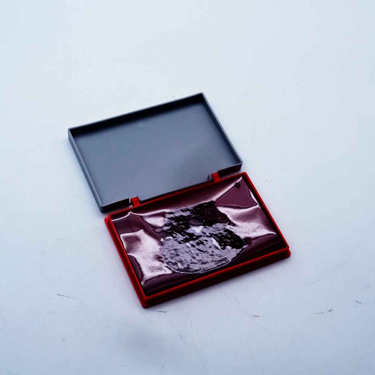 camlin deluxe stamp pad karge red long casting imperssion SKU 51367