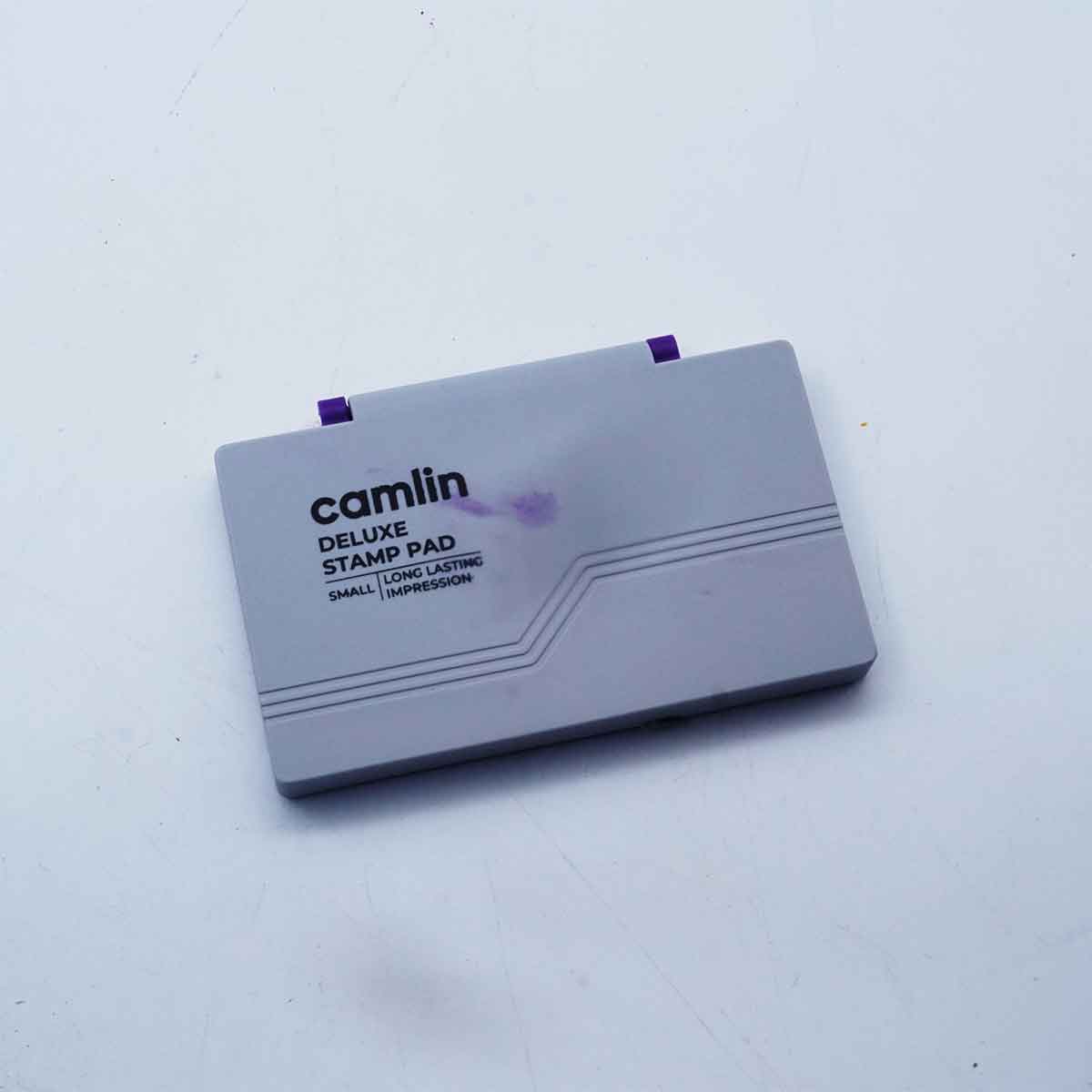 camlin deluxe stamp pad karge violet long casting imperssion SKU 51369