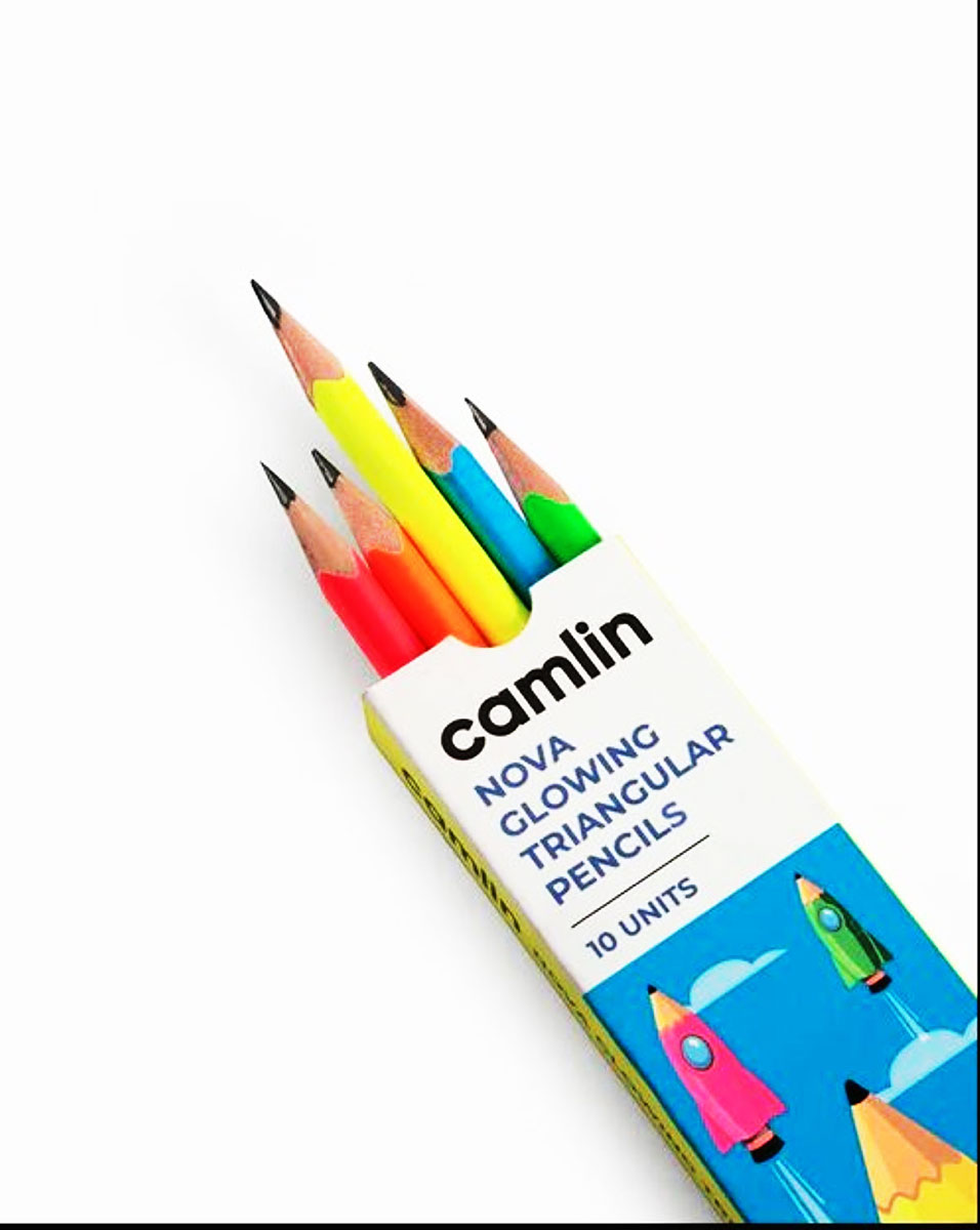 Camlin Nova Glowing Triangular Pencils SKU 51396