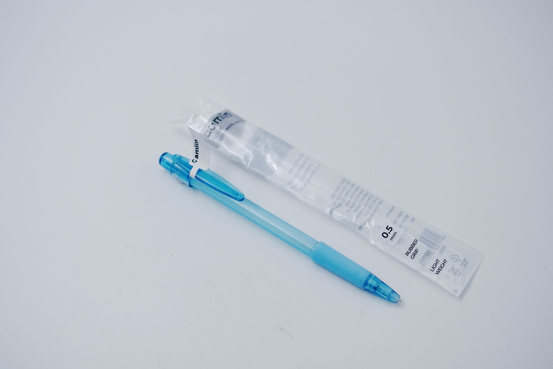 Camlin Klick Mech Pencil 0.5mm Rubber Grip Light Weight Blue Colour SKU 51413