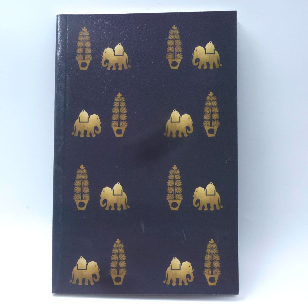 Ayush Paper Black With Elephant Design 50 Pages F.P-A5 (PB) 100 GSM Ruled Note Book SKU 51424