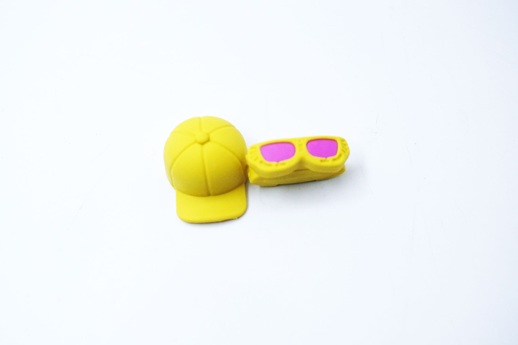 Penhouse.in Hat And Glass Eraser Yellow Color SKU 51459