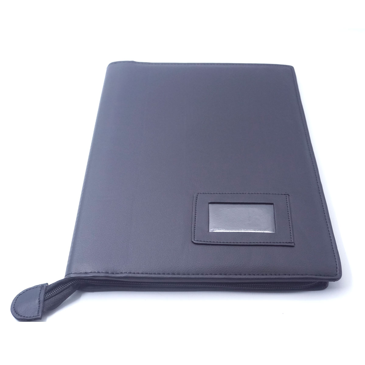 Gods Grace Blessed Folder Black Color Leather F/S 10 Leaves Stiched Folder SKU 51505