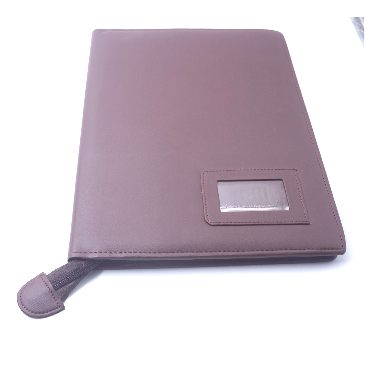 Gods Grace Blessed Folder Maroon Color Leather F/S 10 Leaves Stiched Folder SKU 51506