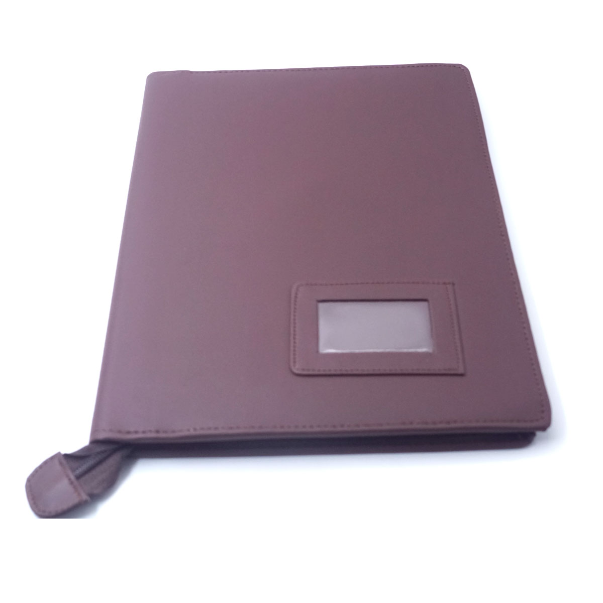 Gods Grace Blessed Folder Maroon Color Leather A4 10 Leaves Stiched Folder SKU 51508