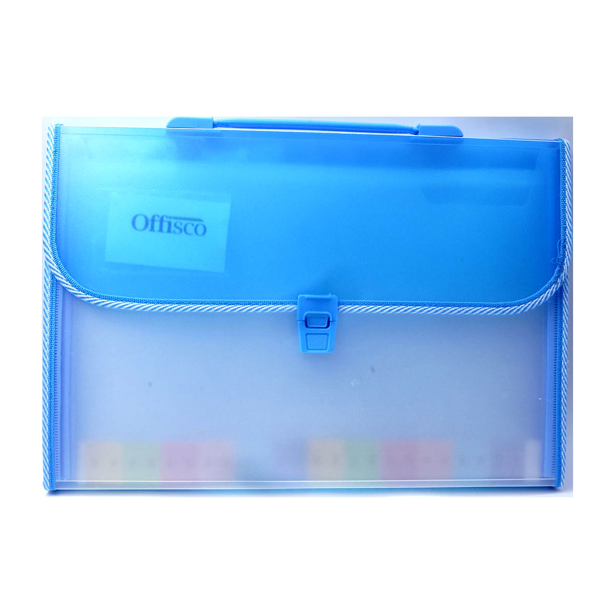 Offisco Blue Color Transparent Expanding File SKU 51515