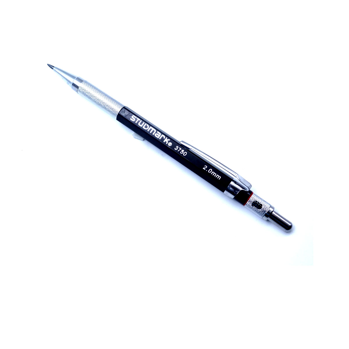 Pehouse.in Studmark  3750 2.0mm Black Color Body with Silver Trim Design Led Pencil SKU 51596