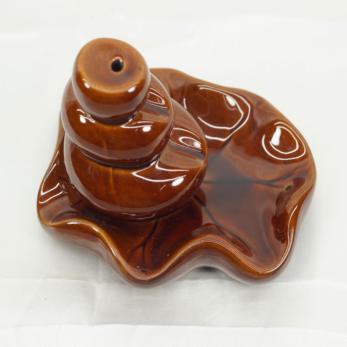penhouse.in Brown Smoking Fountain With Water Fall Statue SKU 51790